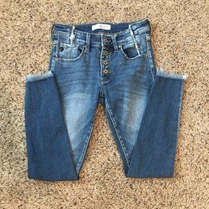 KanCan Irene Mid Rise Ankle Skinny Jeans Size 25